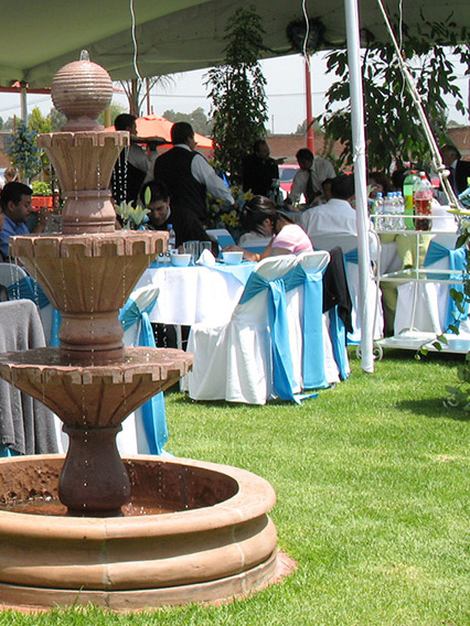 Salón con jardín de fiestas cerca de Texcoco