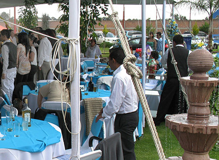 Salón con jardín de fiestas cerca de Texcoco