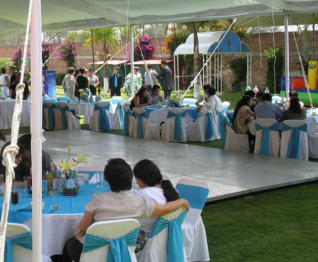 Salón con jardín de fiestas cerca de Texcoco